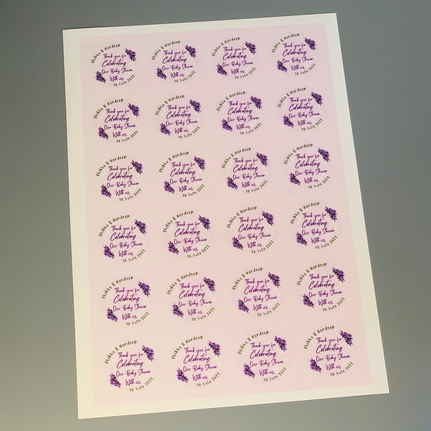 Oval Shape Stickers